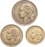 Купить Франция набор из 3 монет 10, 20 и 50 франков 1950-1951