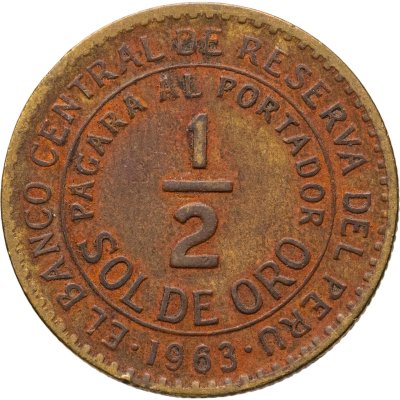 купить Перу 1/2 соля (sol) 1963