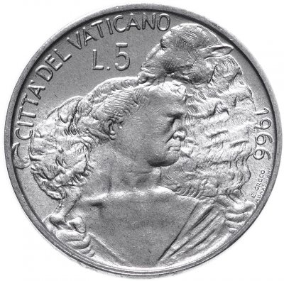 купить Ватикан 5 лир (lire) 1966