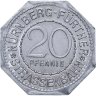 Купить Германия (Нюрнберг) нотгельд  20 пфеннигов 1921 "Мост палача" трамвайный жетон