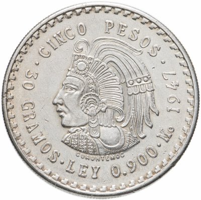 купить Мексика 5 песо (pesos) 1947