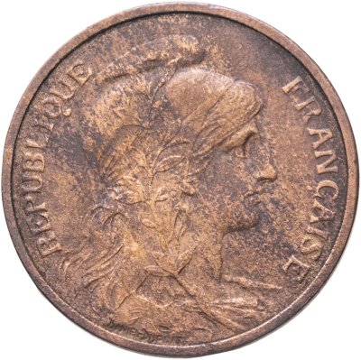 купить Франция 5 сантимов (centimes) 1902