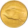 Купить США 20 dollars (долларов) 1908 двойной орёл Сен-Годена (Saint-Gaudens double eagle)