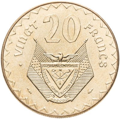 купить Руанда 20 франков (francs) 1977