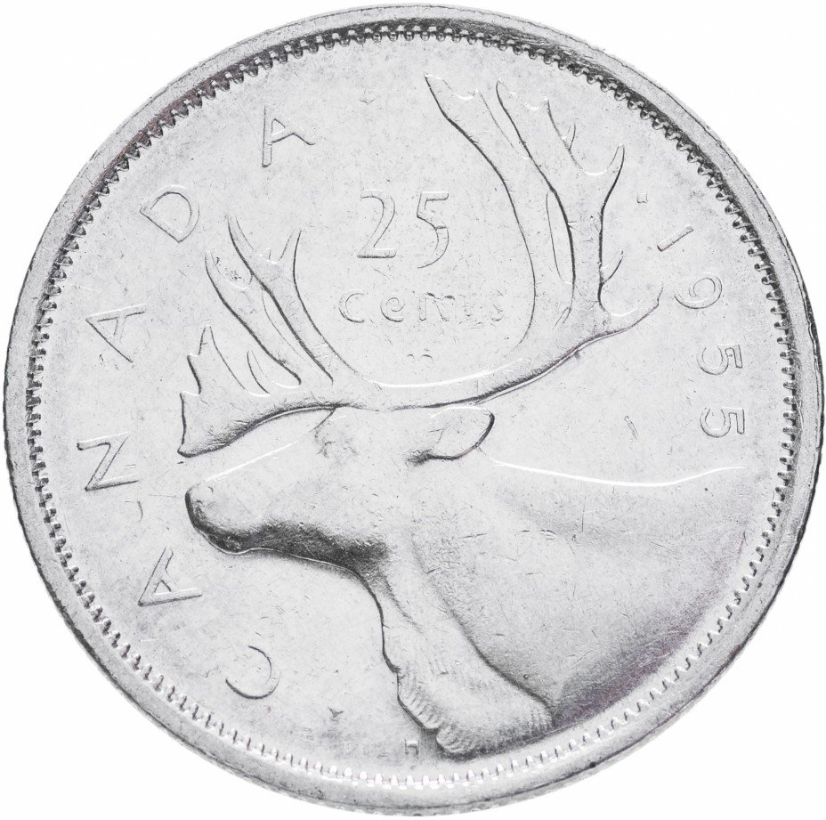 купить Канада 25 центов 1955
