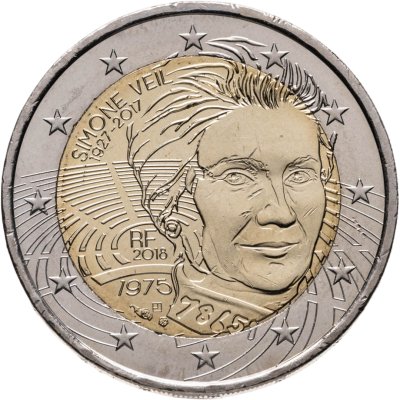 купить Франция 2 евро (euro) 2018 Симона Вейль