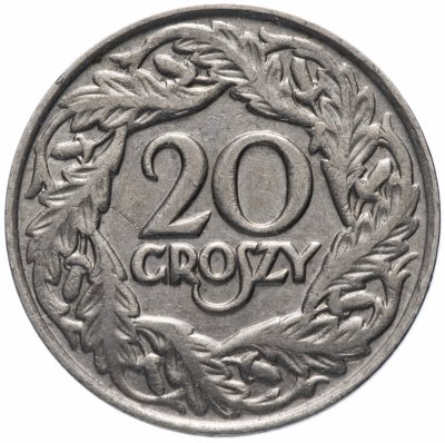 Купить Польша 20 грошей (groszy) 1923