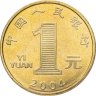 Купить Китай 1 юань (yuan) 2004 "Лунный календарь - год обезьяны"