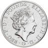 Купить Великобритания 5 фунтов (pounds) 2017 "Звери королевы - Красный дракон Уэльса"