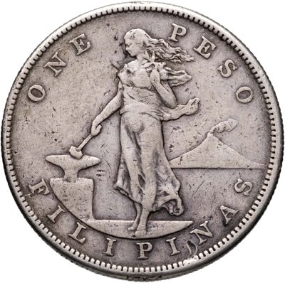 купить Филиппины 1 песо (peso) 1904 S знак монетного двора: "S" - Сан-Франциско