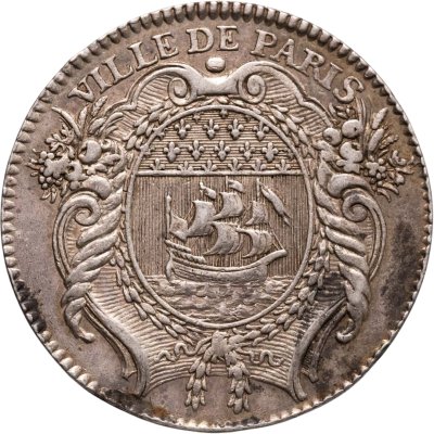 купить Франция счетный жетон 1770 "Жером Биньон, мэр купцов. Париж. Хранитель Королевской библиотеки"