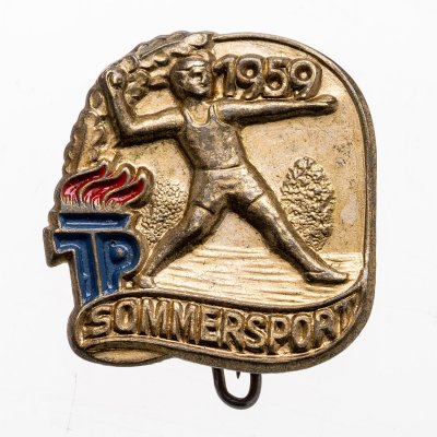 купить Значок Пионеры ГДР ТР Sommersport ( Летние виды спорта) 1959 (Разновидность случайная )