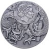 Купить Остров Ниуэ 5 долларов 2022 "Китайские герои Бао Чжэн дракон", в футляре с сертификатом