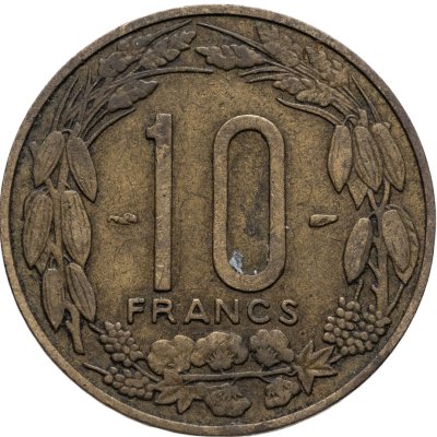 купить Французская Экваториальная Африка 10 франков (franc) 1958 Камерун