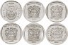 Купить ЮАР набор из 6 монет 2 ранда (рэнд, rand) 1995-2001