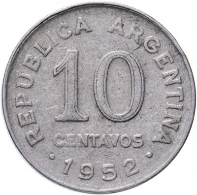 купить Аргентина 10 сентаво (centavos) 1952