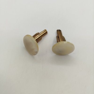 купить Запонки округлой формы, металл, перламутр, СССР, 1980-1990 гг.