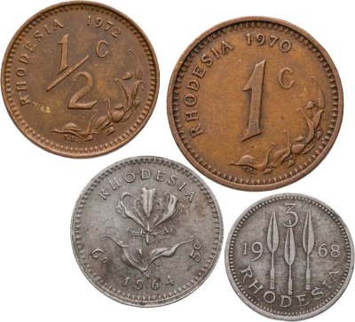 купить Родезия, набор из 4 монет 1964-1972