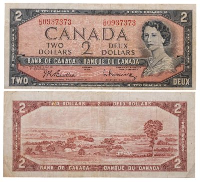 купить Канада 2 доллара 1954