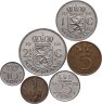 Купить Нидерланды набор монет 1950-1980 (6 штук) Юлиана