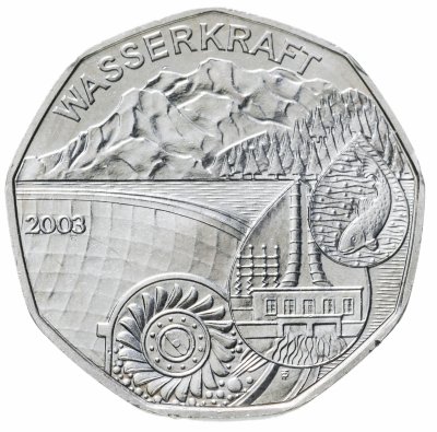 купить Австрия 5 евро 2003 Гидроэнергетика