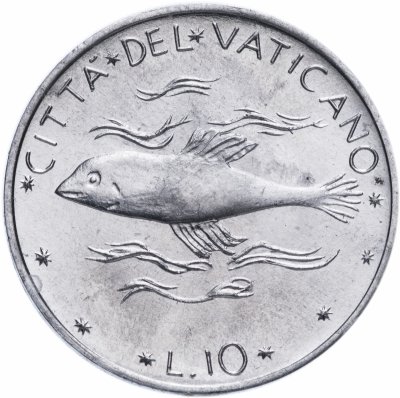 купить Ватикан 10 лир 1971
