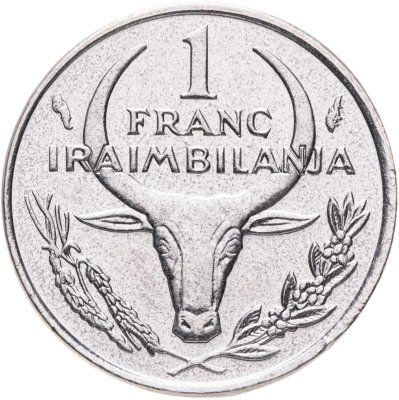 купить Мадагаскар 1 франка (francs) 1988