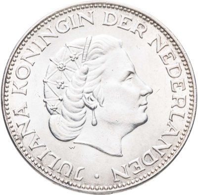 купить Нидерланды 2 1/2 гульдена (gulden) 1959