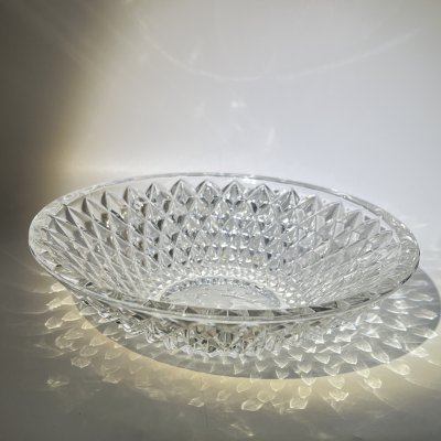 купить Салатник с резным геометрическим декором, хрусталь, алмазная грань, СССР, 1970-1990 гг.