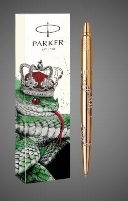 купить Шариковая ручка Parker Jotter SNAKE Special Edition Gold GT, стержень: F, цвет чернил: blue в подарочной упаковке., Лаки и смолы: лак, нержавеющая сталь, 2026 г.