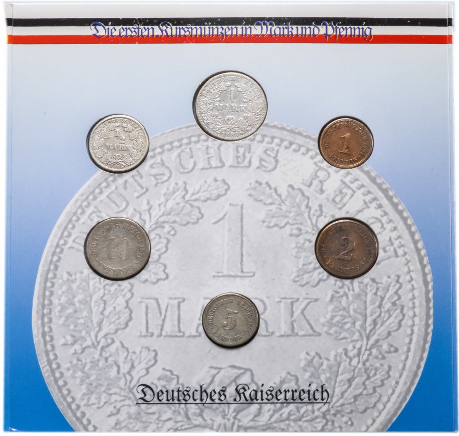 купить Германия набор монет 1874-1991 "130 лет немецкой марке" (в буклете)