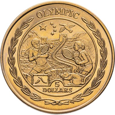 купить Британские Виргинские острова 5 долларов 2009 XXIX летние Олимпийские игры, Пекин 2008 - Азия