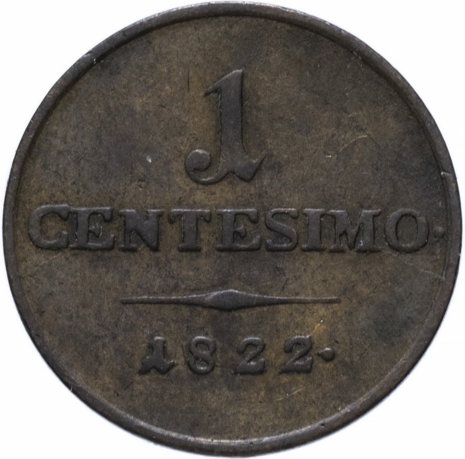 купить Ломбардо-Венецианское королевство 1 чентезимо (centesimo) 1822 M
