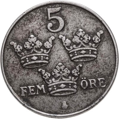 купить Швеция 5 эре (ore) 1948