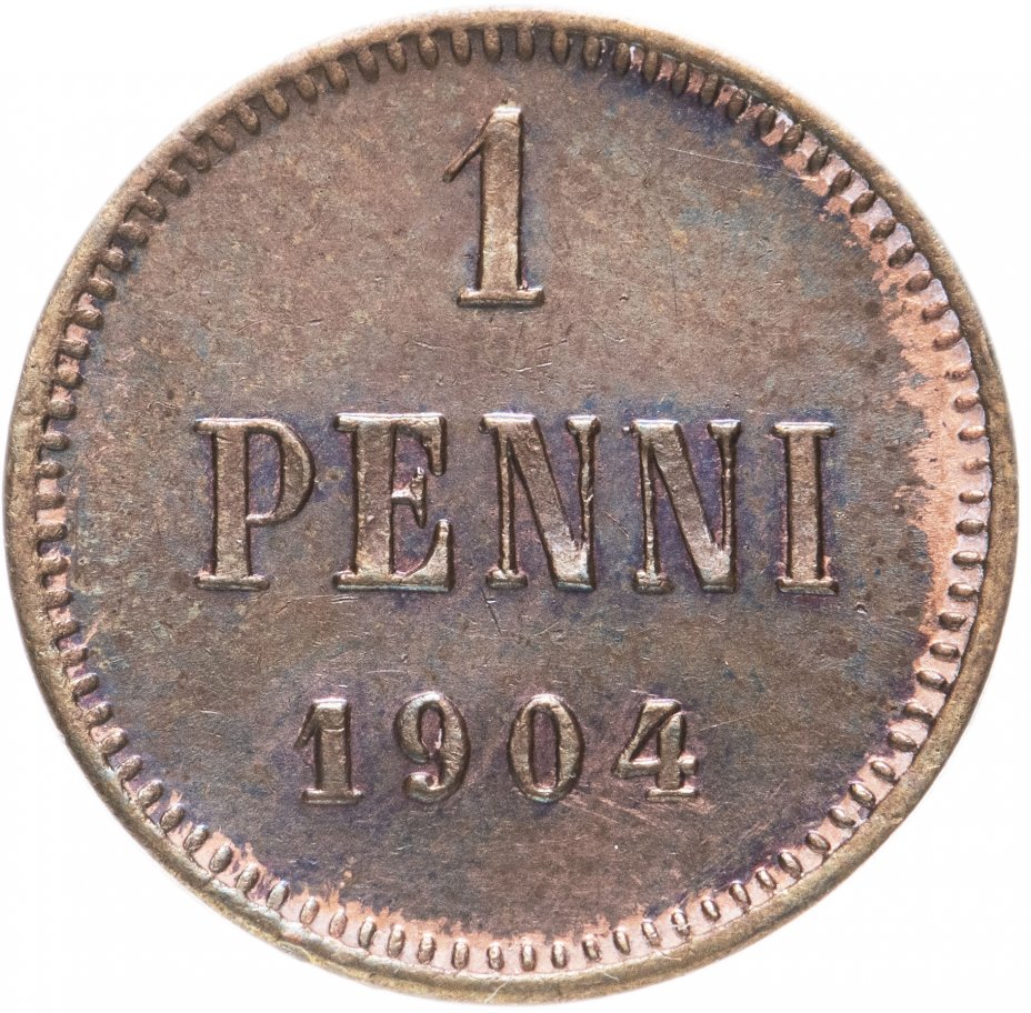 купить 1 пенни (penni) 1904