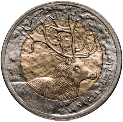 купить Турция 1 лира 2012 ""Фауна Турции - Олень"