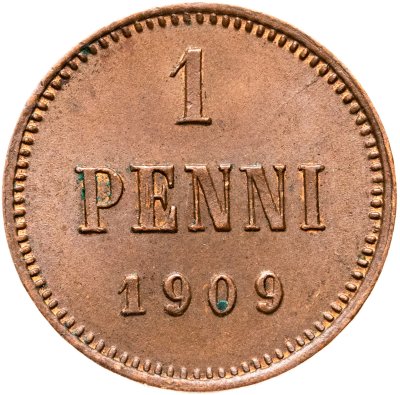 купить 1 пенни (penni) 1909 Российская Финляндия