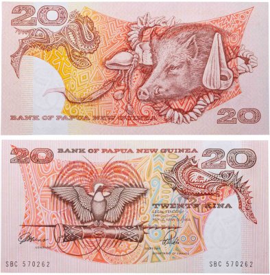 купить Папуа Новая Гвинея 20 кина 1981