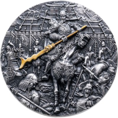 купить Остров Ниуэ 5 долларов 2023 "Чжан Фэй - легенды о великих китайских императорах", в футляре с сертификатом