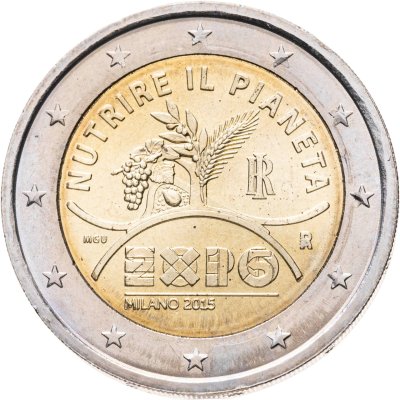 купить Италия 2 евро 2015 "Всемирная выставка EXPO-2015 в Милане"