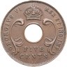 Купить Британская Восточная Африка 5 центов (cents) 1937
