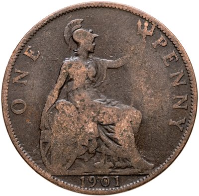 купить Великобритания 1 пенни (penny) 1901