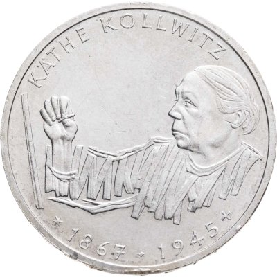 купить Германия 10 марок (deutsche mark) 1992 125 лет со дня рождения Кете Кольвиц