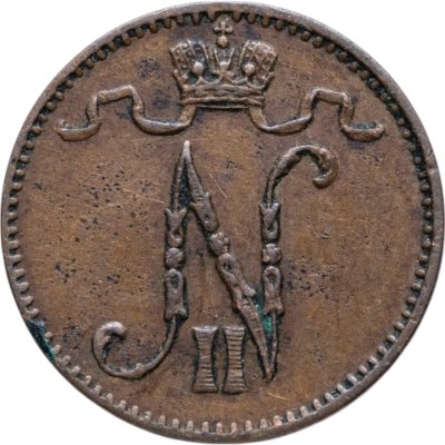 купить 1 пенни (penny) 1908, монета для Финляндии