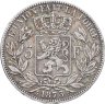 Купить Бельгия 5 франков (francs) 1873