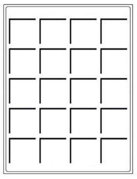 купить Планшет для монет, на 20 ячейки. формат S (Leuchtturm, Германия), 2 шт.