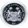 Купить Сьерра-Леоне 20 долларов 2020 "Гепард" в футляре