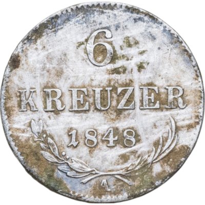 купить Австрия 6 крейцеров 1848