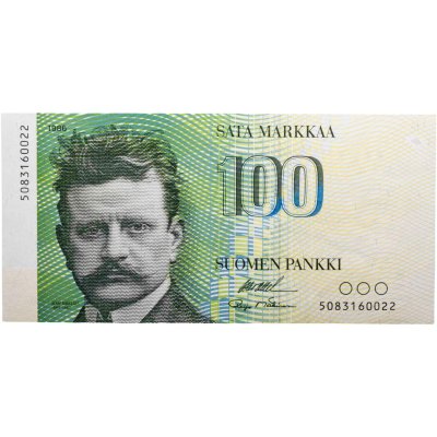 купить Финляндия 100 марок 1986 год Без литеры