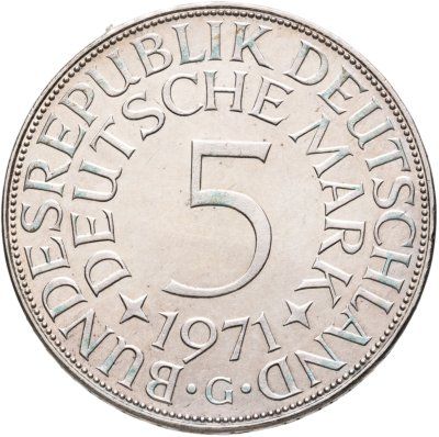 купить Германия 5 марок 1971 "G"